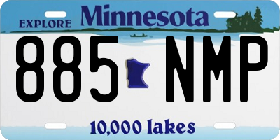 MN license plate 885NMP