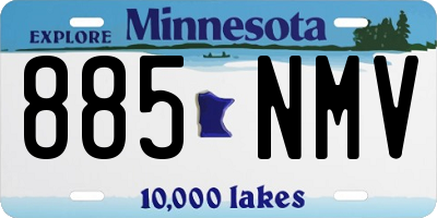 MN license plate 885NMV