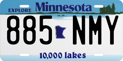 MN license plate 885NMY