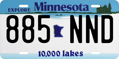 MN license plate 885NND