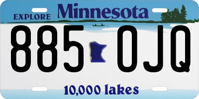 MN license plate 885OJQ