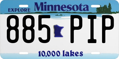 MN license plate 885PIP
