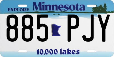 MN license plate 885PJY