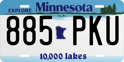 MN license plate 885PKU