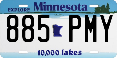 MN license plate 885PMY