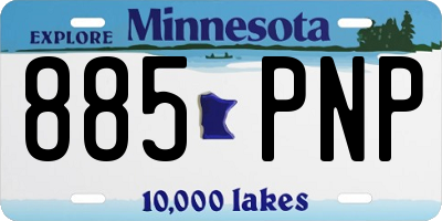 MN license plate 885PNP
