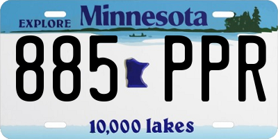 MN license plate 885PPR