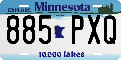 MN license plate 885PXQ