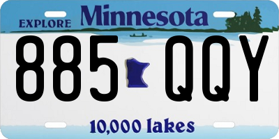 MN license plate 885QQY