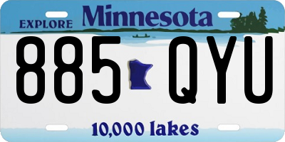 MN license plate 885QYU