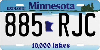 MN license plate 885RJC