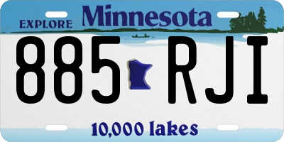 MN license plate 885RJI