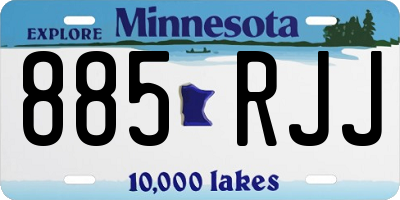 MN license plate 885RJJ