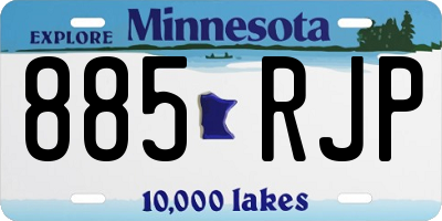 MN license plate 885RJP