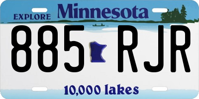 MN license plate 885RJR