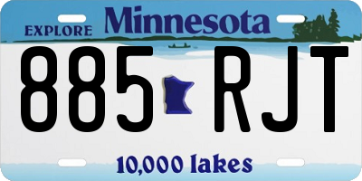 MN license plate 885RJT