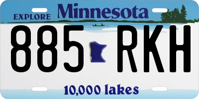 MN license plate 885RKH