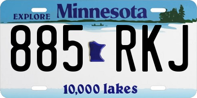 MN license plate 885RKJ