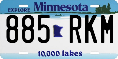 MN license plate 885RKM
