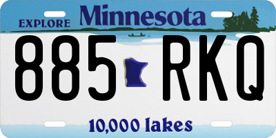 MN license plate 885RKQ