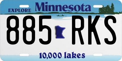 MN license plate 885RKS