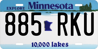MN license plate 885RKU