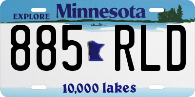 MN license plate 885RLD
