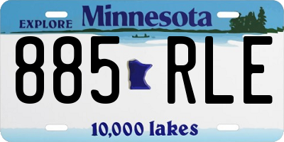 MN license plate 885RLE