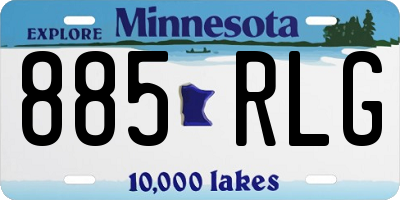 MN license plate 885RLG