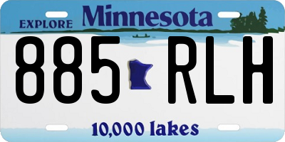 MN license plate 885RLH