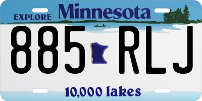 MN license plate 885RLJ