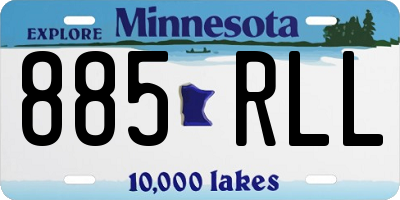 MN license plate 885RLL