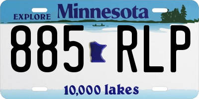 MN license plate 885RLP