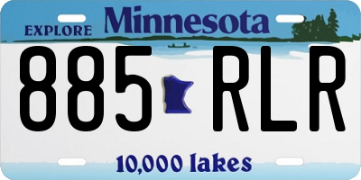 MN license plate 885RLR