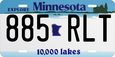 MN license plate 885RLT