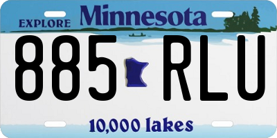 MN license plate 885RLU