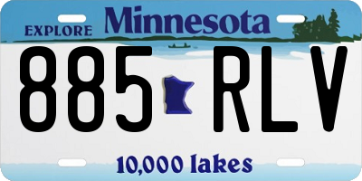 MN license plate 885RLV
