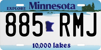 MN license plate 885RMJ