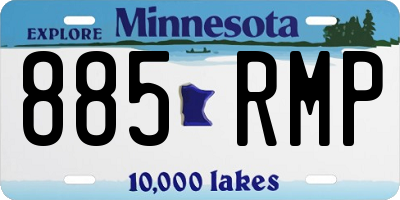 MN license plate 885RMP