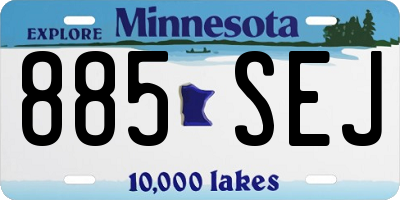 MN license plate 885SEJ