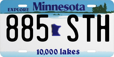 MN license plate 885STH