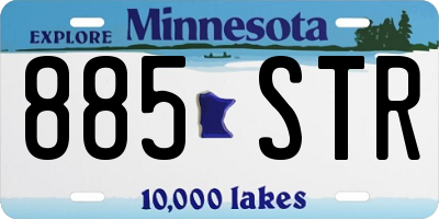 MN license plate 885STR