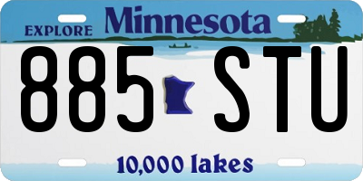 MN license plate 885STU