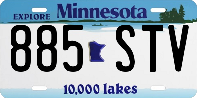 MN license plate 885STV
