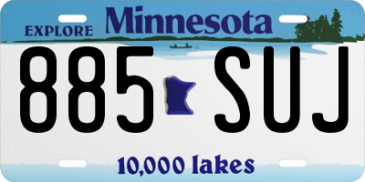 MN license plate 885SUJ
