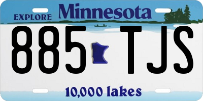 MN license plate 885TJS