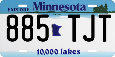 MN license plate 885TJT