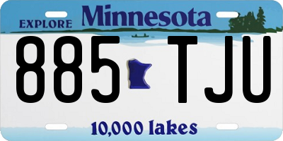 MN license plate 885TJU
