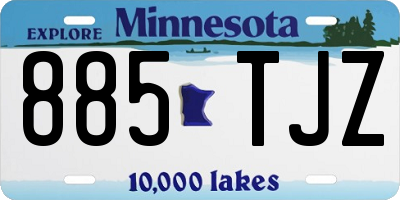 MN license plate 885TJZ