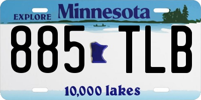 MN license plate 885TLB